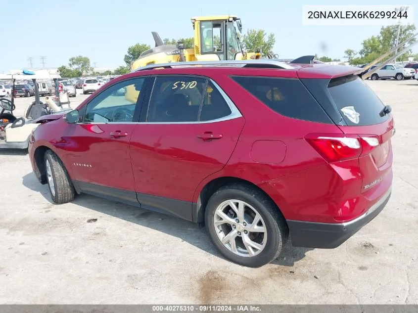 2019 Chevrolet Equinox Lt VIN: 2GNAXLEX6K6299244 Lot: 40275310