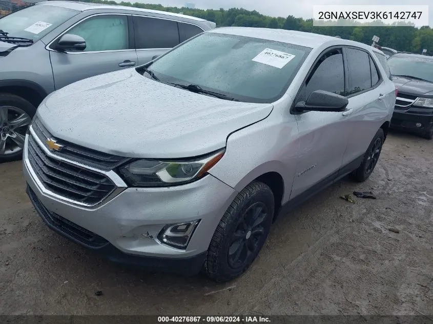 2GNAXSEV3K6142747 2019 Chevrolet Equinox Ls