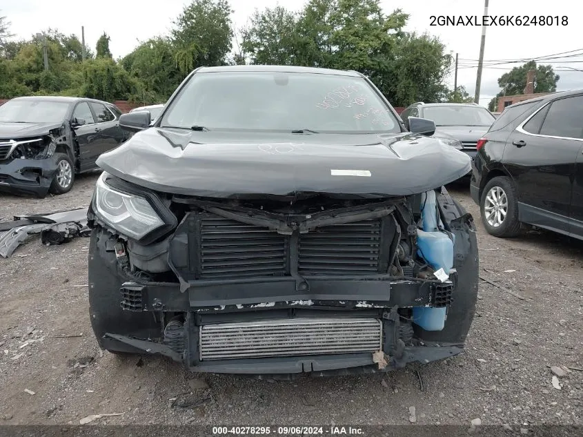 2019 Chevrolet Equinox Lt VIN: 2GNAXLEX6K6248018 Lot: 40278295