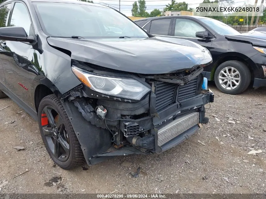 2019 Chevrolet Equinox Lt VIN: 2GNAXLEX6K6248018 Lot: 40278295