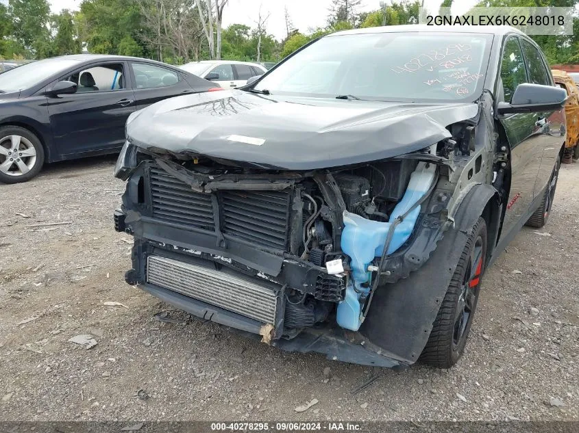 2019 Chevrolet Equinox Lt VIN: 2GNAXLEX6K6248018 Lot: 40278295