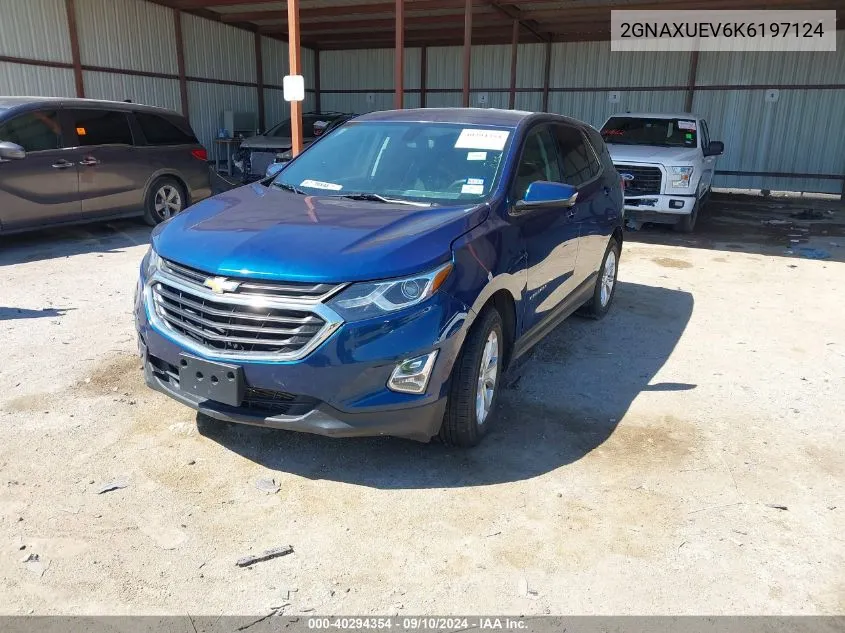 2GNAXUEV6K6197124 2019 Chevrolet Equinox Lt