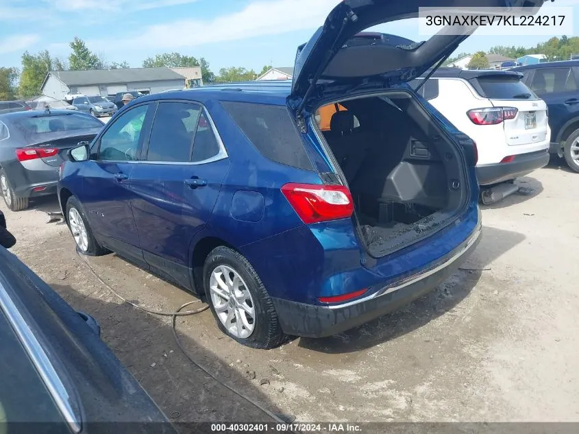 3GNAXKEV7KL224217 2019 Chevrolet Equinox Lt