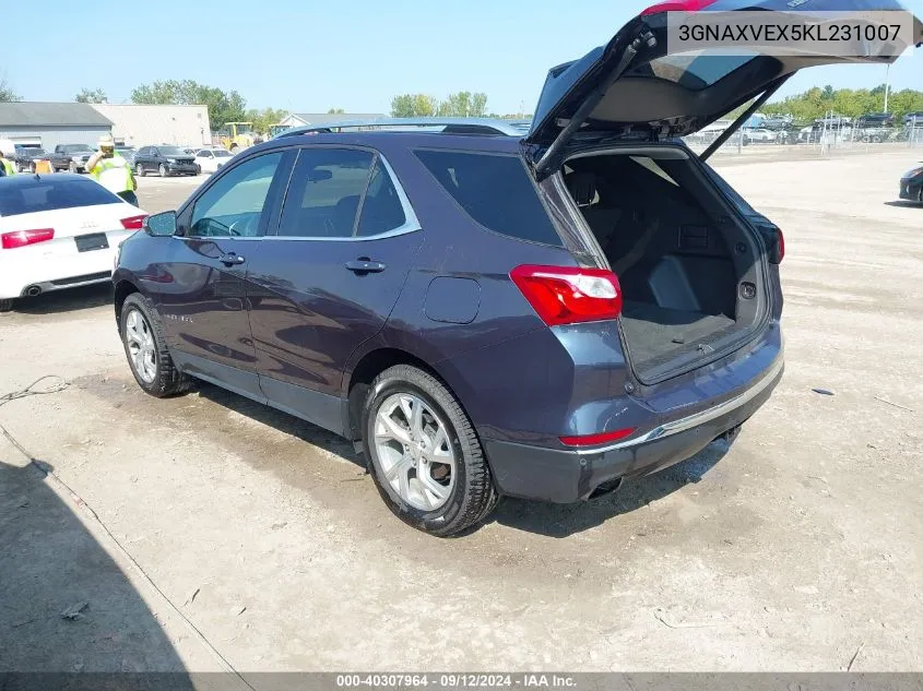 2019 Chevrolet Equinox Lt VIN: 3GNAXVEX5KL231007 Lot: 40307964