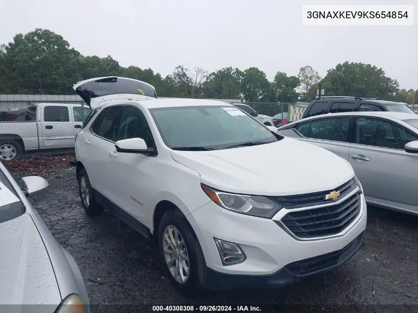 2019 Chevrolet Equinox Lt VIN: 3GNAXKEV9KS654854 Lot: 40308308