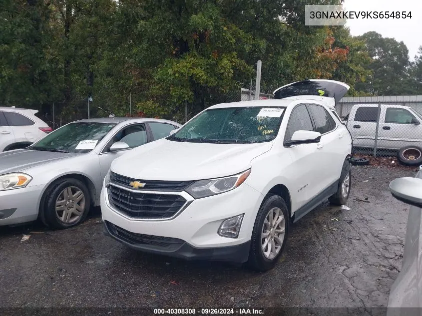 2019 Chevrolet Equinox Lt VIN: 3GNAXKEV9KS654854 Lot: 40308308