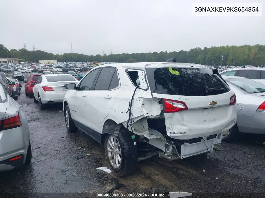 2019 Chevrolet Equinox Lt VIN: 3GNAXKEV9KS654854 Lot: 40308308