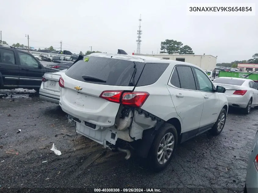 2019 Chevrolet Equinox Lt VIN: 3GNAXKEV9KS654854 Lot: 40308308