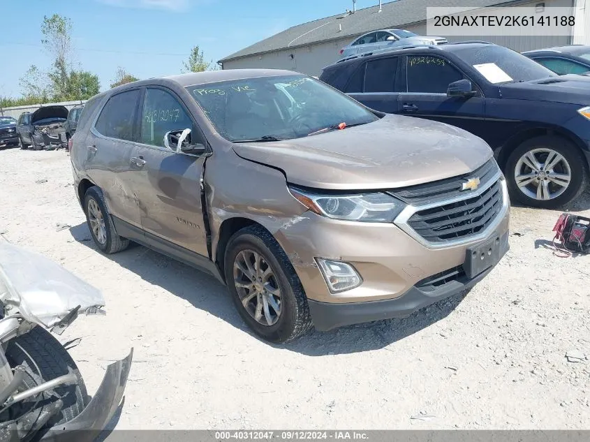 2019 Chevrolet Equinox Lt VIN: 2GNAXTEV2K6141188 Lot: 40312047