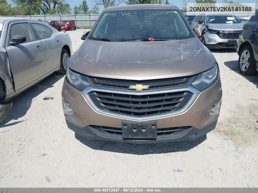 2GNAXTEV2K6141188 2019 Chevrolet Equinox Lt