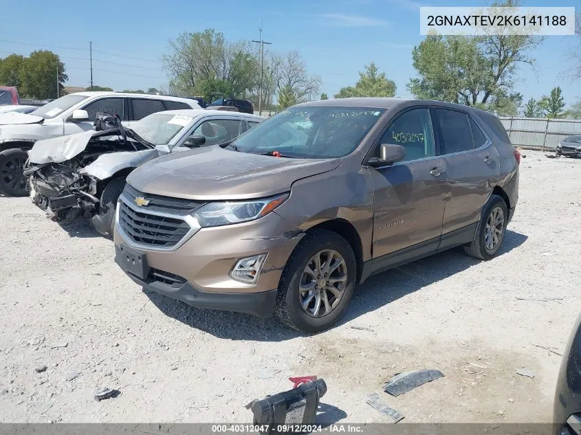 2019 Chevrolet Equinox Lt VIN: 2GNAXTEV2K6141188 Lot: 40312047