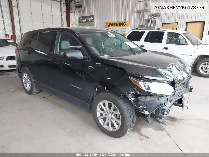 2019 Chevrolet Equinox Ls VIN: 2GNAXHEV2K6173779 Lot: 40313089