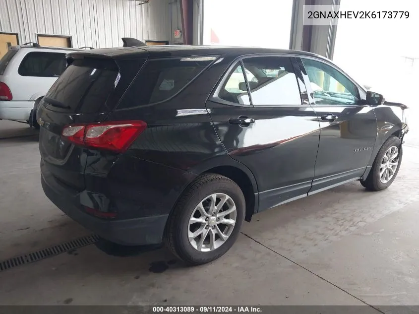 2GNAXHEV2K6173779 2019 Chevrolet Equinox Ls