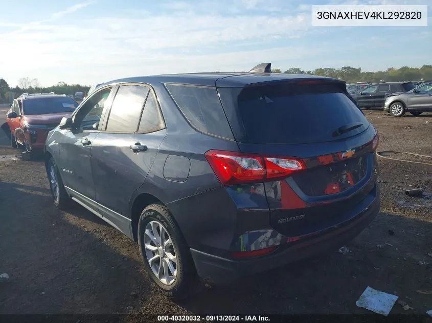 3GNAXHEV4KL292820 2019 Chevrolet Equinox Ls