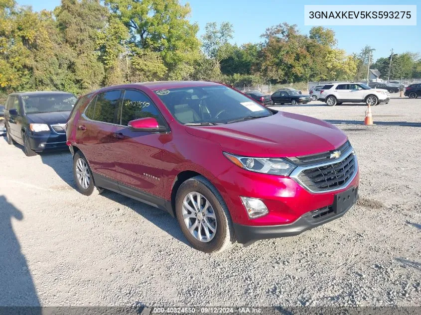 2019 Chevrolet Equinox Lt VIN: 3GNAXKEV5KS593275 Lot: 40324550