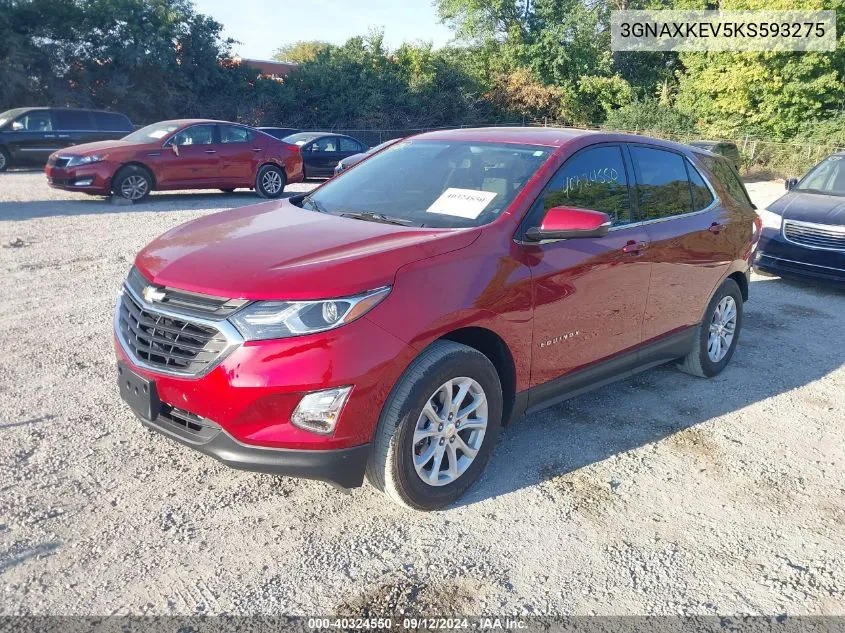 3GNAXKEV5KS593275 2019 Chevrolet Equinox Lt