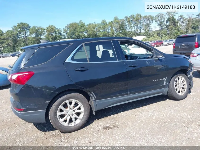 2GNAXUEV1K6149188 2019 Chevrolet Equinox Lt