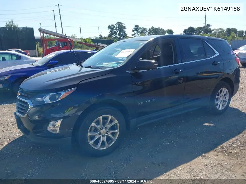 2019 Chevrolet Equinox Lt VIN: 2GNAXUEV1K6149188 Lot: 40324905