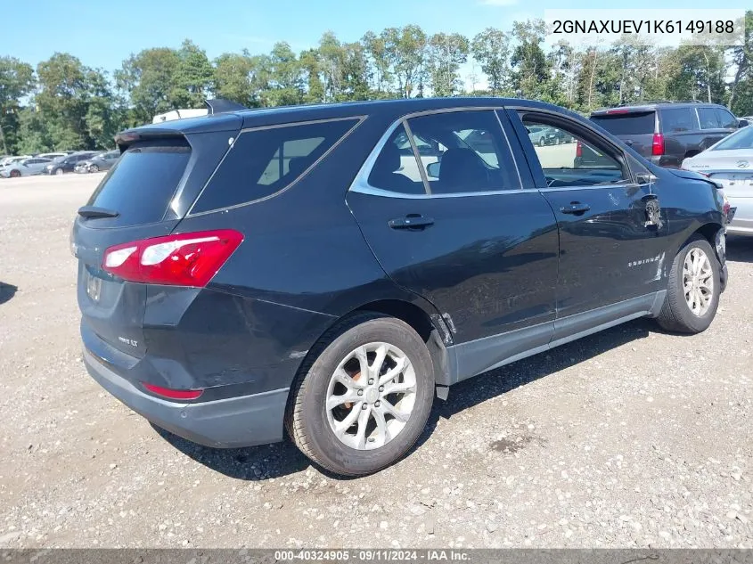 2019 Chevrolet Equinox Lt VIN: 2GNAXUEV1K6149188 Lot: 40324905