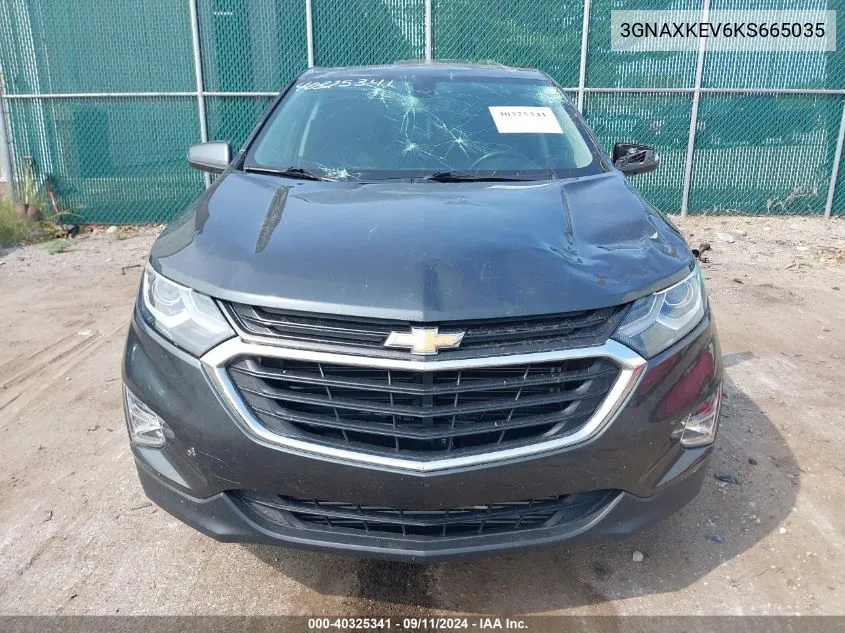 2019 Chevrolet Equinox Lt VIN: 3GNAXKEV6KS665035 Lot: 40325341