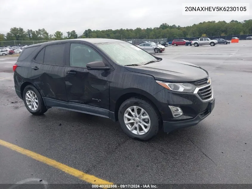 2GNAXHEV5K6230105 2019 Chevrolet Equinox Ls