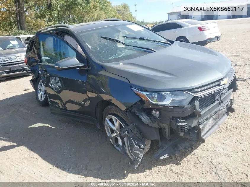 2019 Chevrolet Equinox Lt VIN: 3GNAXLEX5KS662117 Lot: 40368061