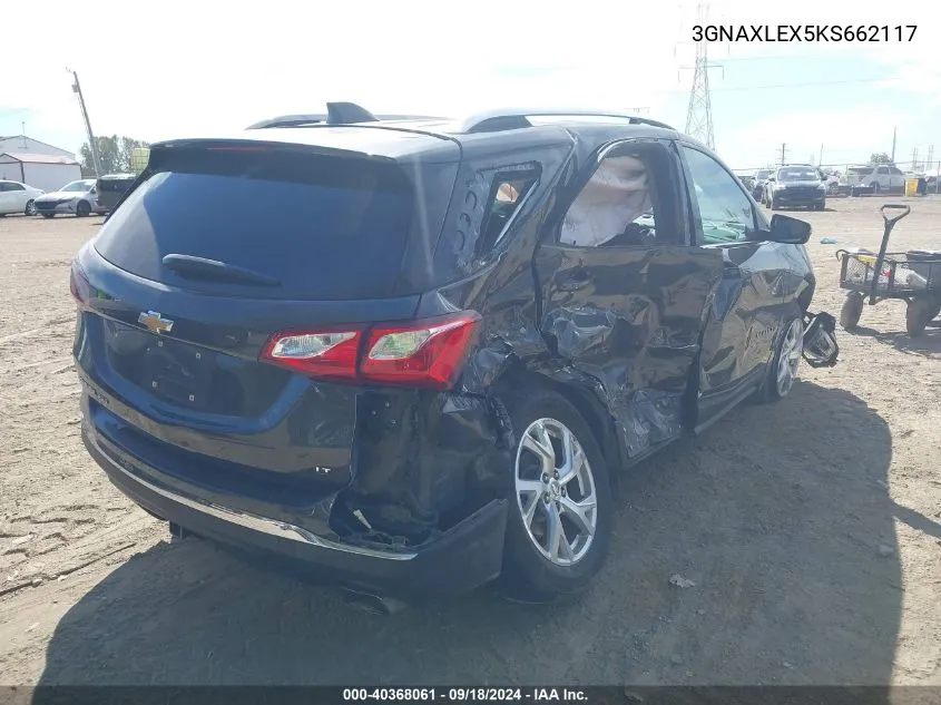 2019 Chevrolet Equinox Lt VIN: 3GNAXLEX5KS662117 Lot: 40368061