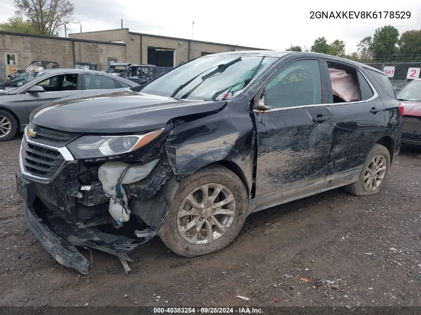 2019 Chevrolet Equinox Lt VIN: 2GNAXKEV8K6178529 Lot: 40383254