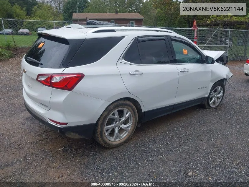 2019 Chevrolet Equinox Premier VIN: 2GNAXNEV5K6221144 Lot: 40390573