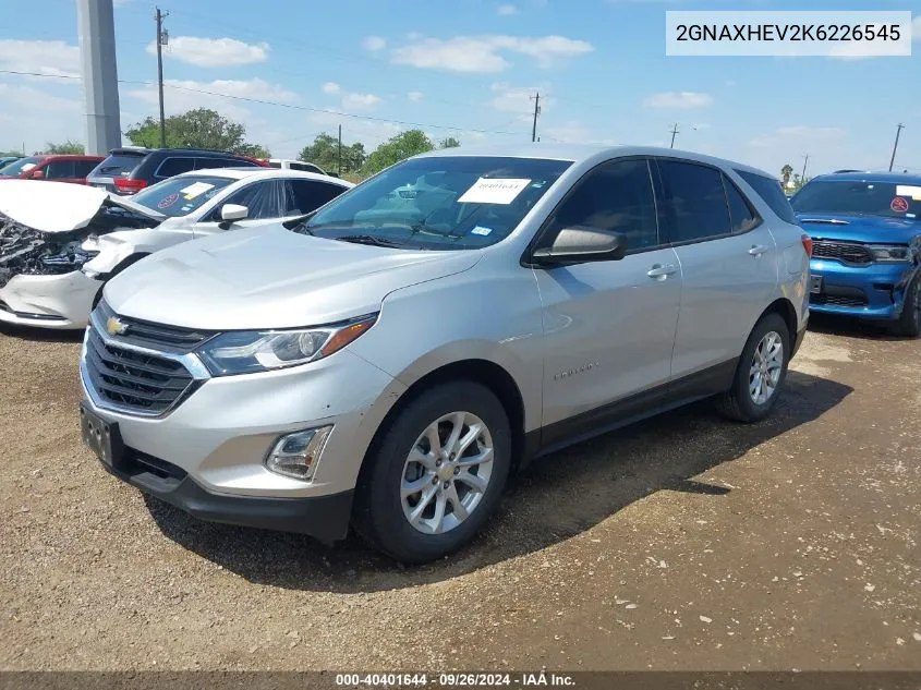 2019 Chevrolet Equinox Ls VIN: 2GNAXHEV2K6226545 Lot: 40669554