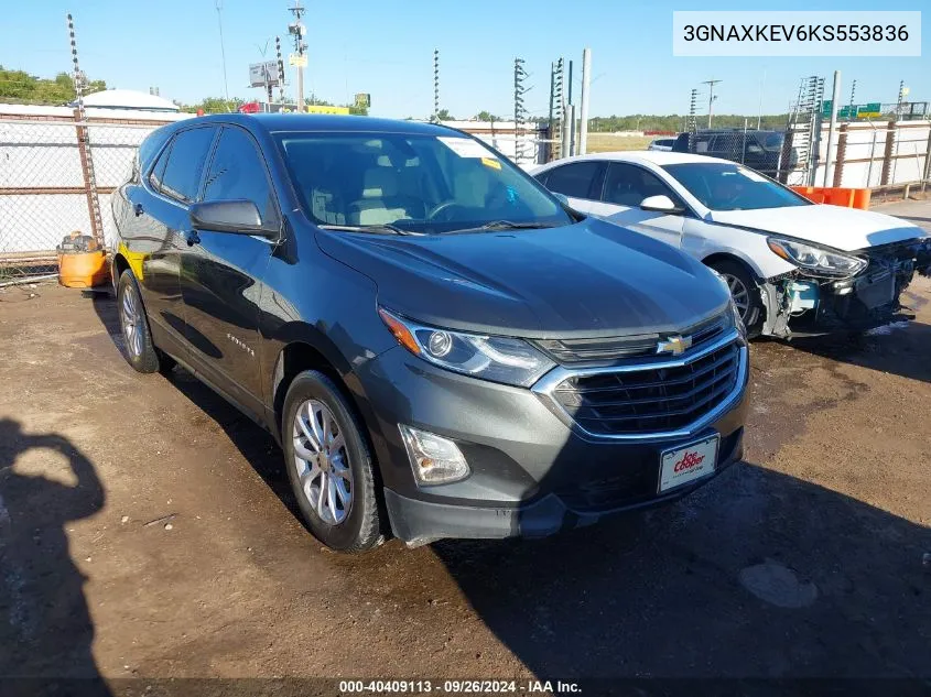 2019 Chevrolet Equinox Lt VIN: 3GNAXKEV6KS553836 Lot: 40409113