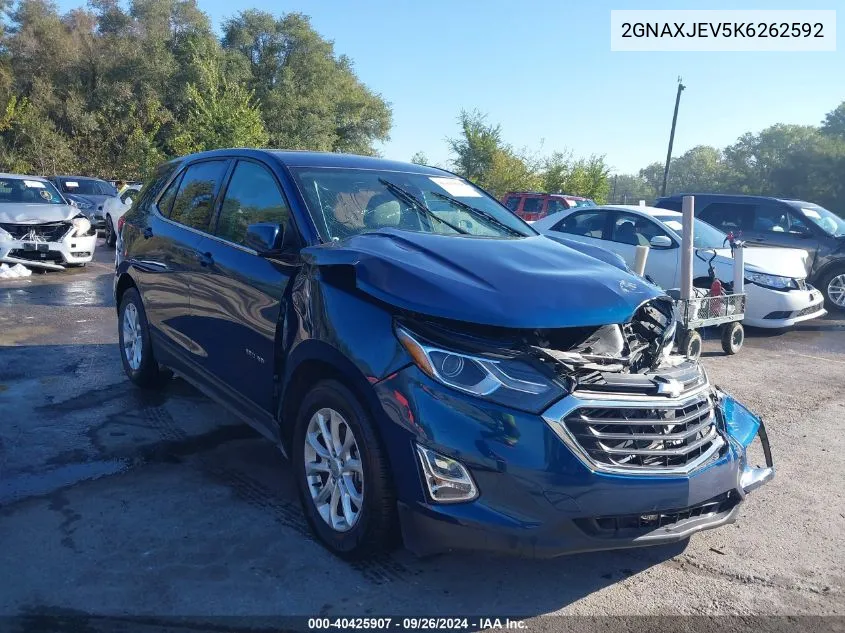 2019 Chevrolet Equinox Lt VIN: 2GNAXJEV5K6262592 Lot: 40425907