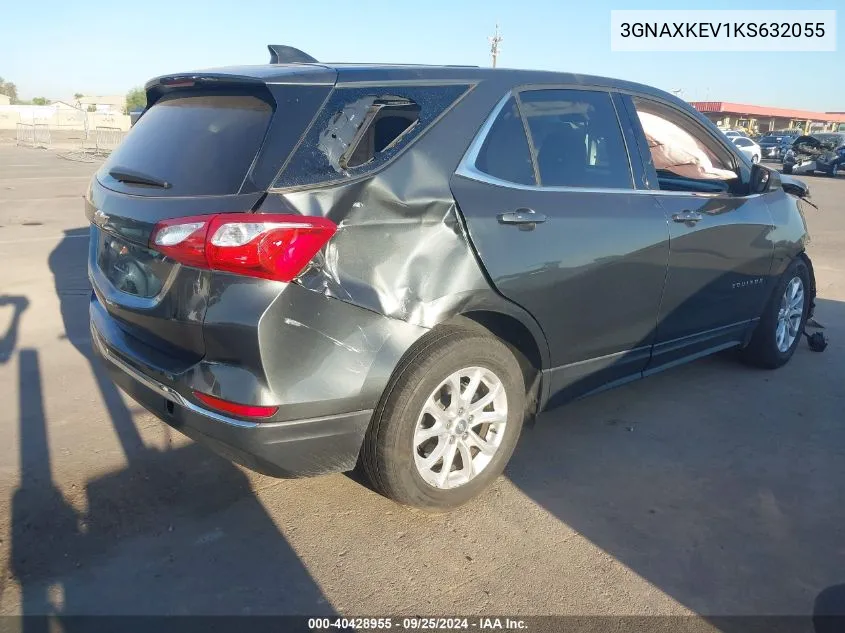 2019 Chevrolet Equinox Lt VIN: 3GNAXKEV1KS632055 Lot: 40428955