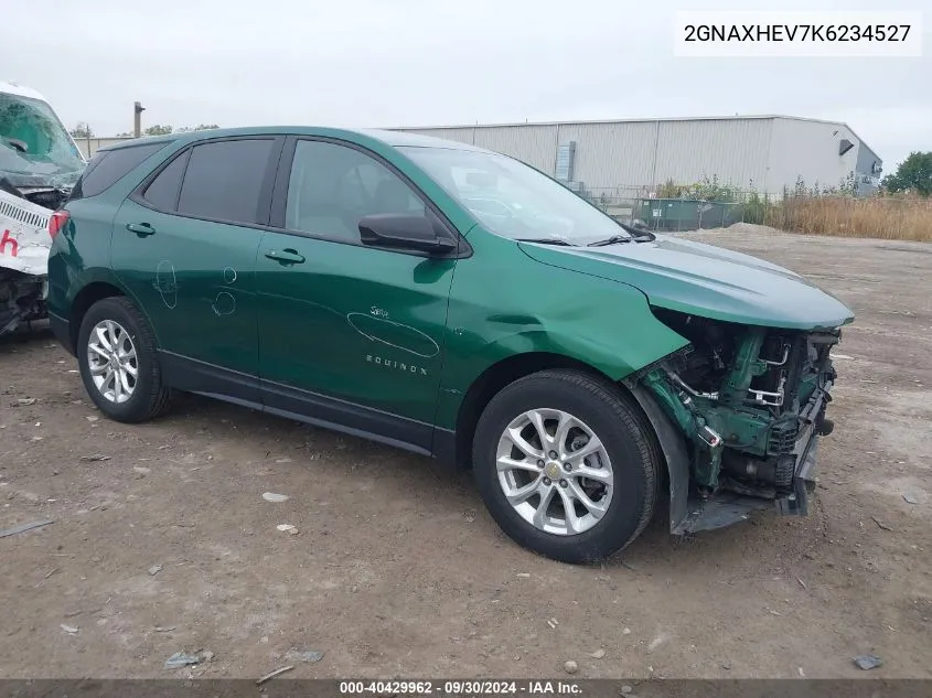 2019 Chevrolet Equinox Ls VIN: 2GNAXHEV7K6234527 Lot: 40429962