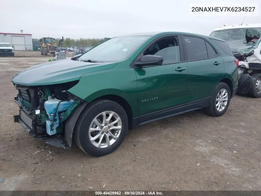 2019 Chevrolet Equinox Ls VIN: 2GNAXHEV7K6234527 Lot: 40429962