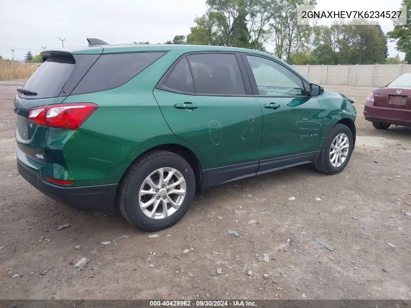 2019 Chevrolet Equinox Ls VIN: 2GNAXHEV7K6234527 Lot: 40429962