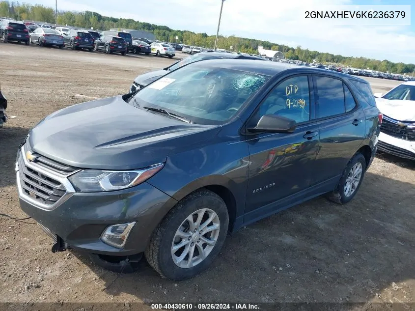 2019 Chevrolet Equinox Ls VIN: 2GNAXHEV6K6236379 Lot: 40430610