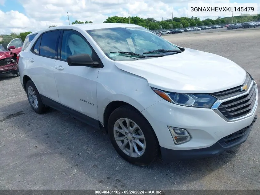 2019 Chevrolet Equinox Ls VIN: 3GNAXHEVXKL145479 Lot: 40431102