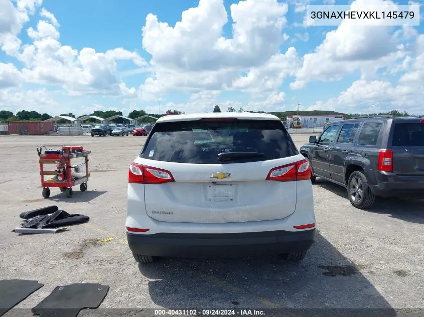 2019 Chevrolet Equinox Ls VIN: 3GNAXHEVXKL145479 Lot: 40431102