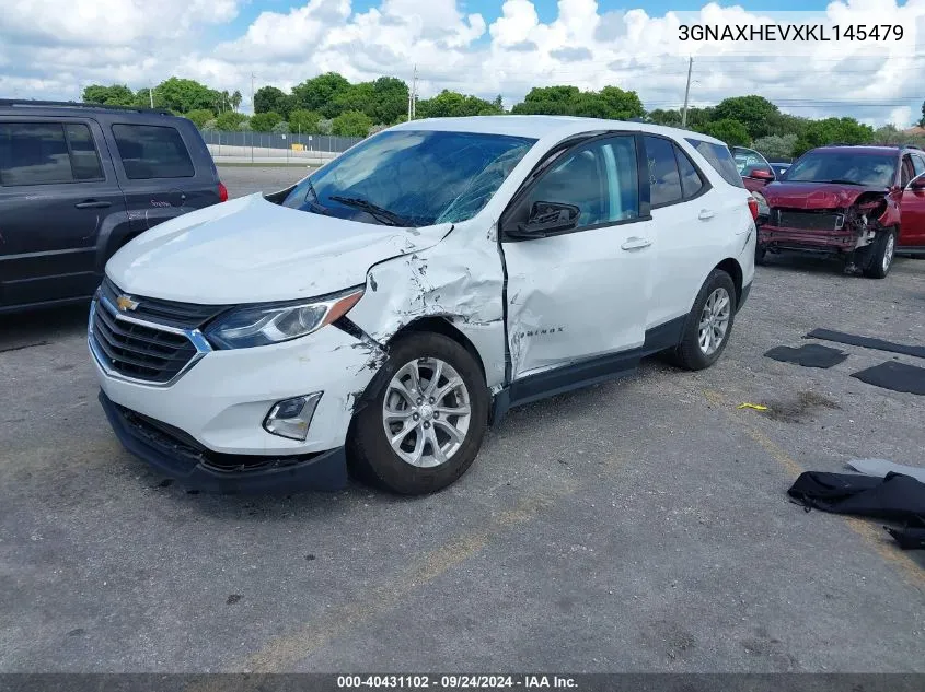 2019 Chevrolet Equinox Ls VIN: 3GNAXHEVXKL145479 Lot: 40431102