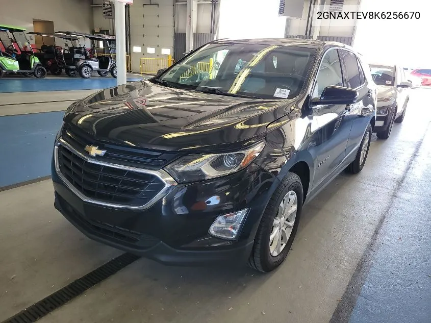 2019 Chevrolet Equinox Lt VIN: 2GNAXTEV8K6256670 Lot: 40436347