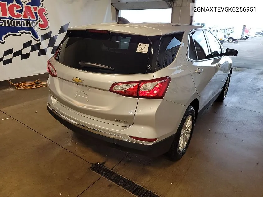 2019 Chevrolet Equinox Lt VIN: 2GNAXTEV5K6256951 Lot: 40436348