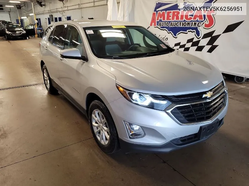 2019 Chevrolet Equinox Lt VIN: 2GNAXTEV5K6256951 Lot: 40436348