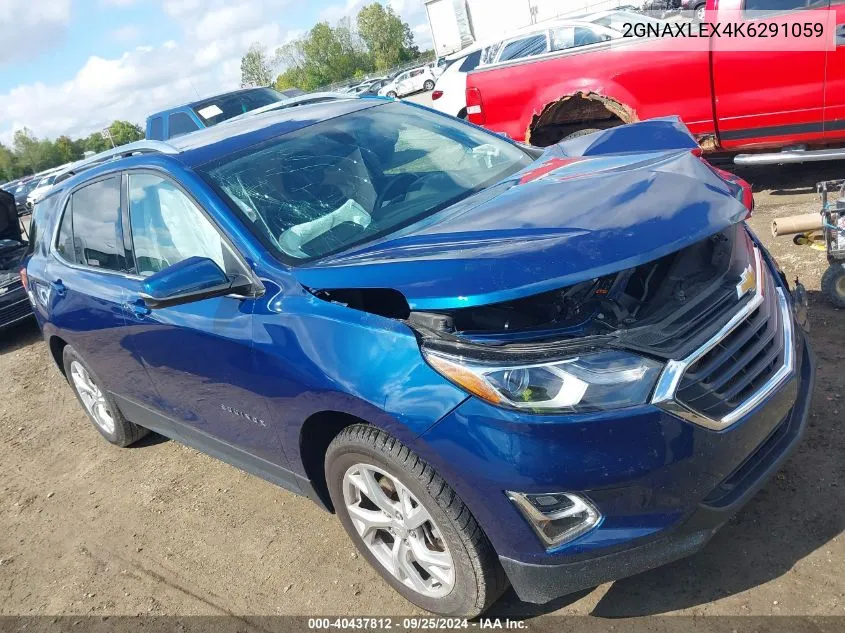 2019 Chevrolet Equinox Lt VIN: 2GNAXLEX4K6291059 Lot: 40437812