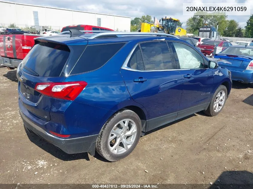 2019 Chevrolet Equinox Lt VIN: 2GNAXLEX4K6291059 Lot: 40437812