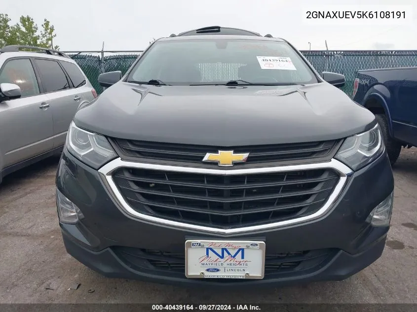 2GNAXUEV5K6108191 2019 Chevrolet Equinox Lt