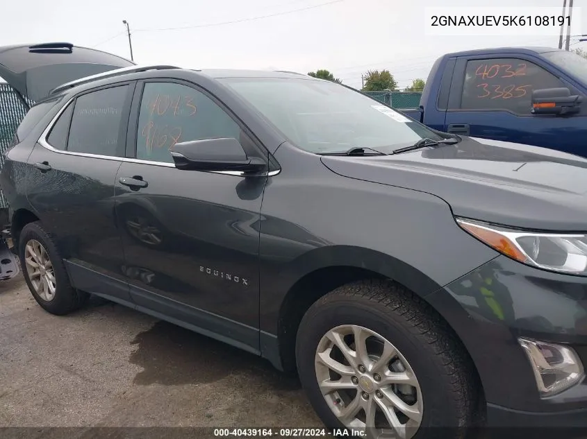 2GNAXUEV5K6108191 2019 Chevrolet Equinox Lt