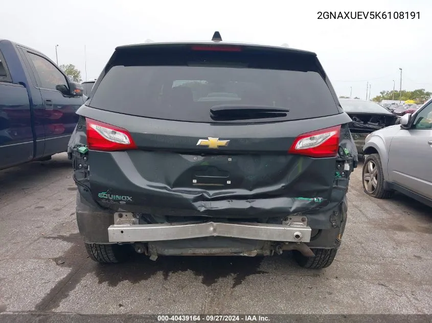 2GNAXUEV5K6108191 2019 Chevrolet Equinox Lt