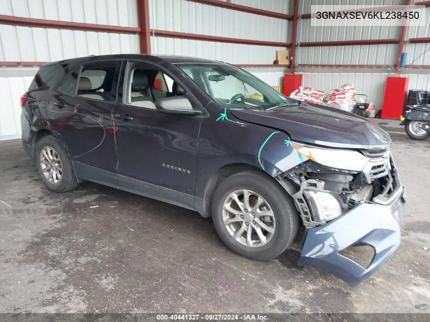 3GNAXSEV6KL238450 2019 Chevrolet Equinox Ls