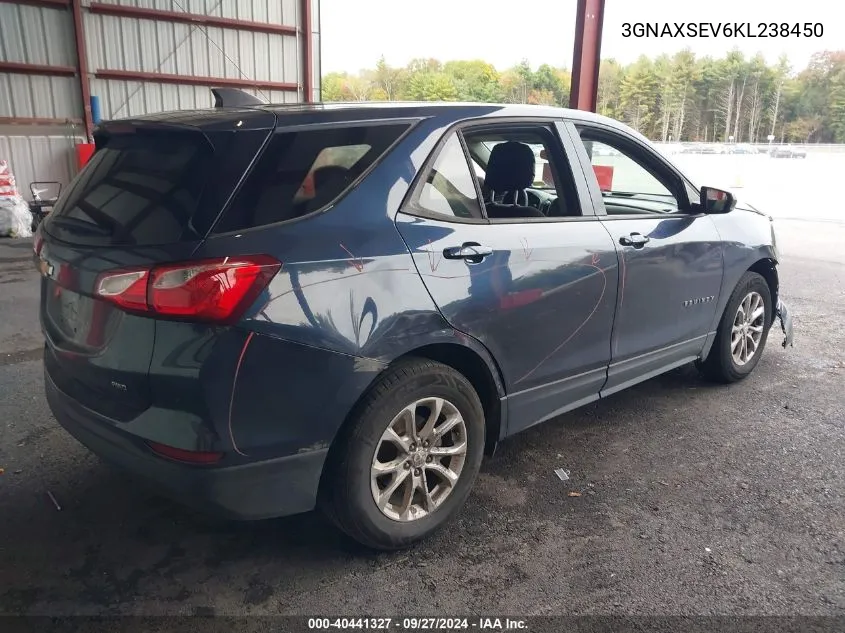 3GNAXSEV6KL238450 2019 Chevrolet Equinox Ls